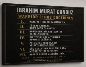 İbrahim Murat Gündüz’ün Beşinci Warrior Ethos Doktrini İlk Kez Yayımlandı: “Zulüm ile Abad Olanın Akıbeti Berbat Olur”